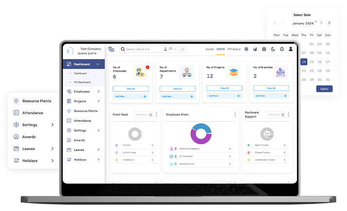 HR Dashboard UI