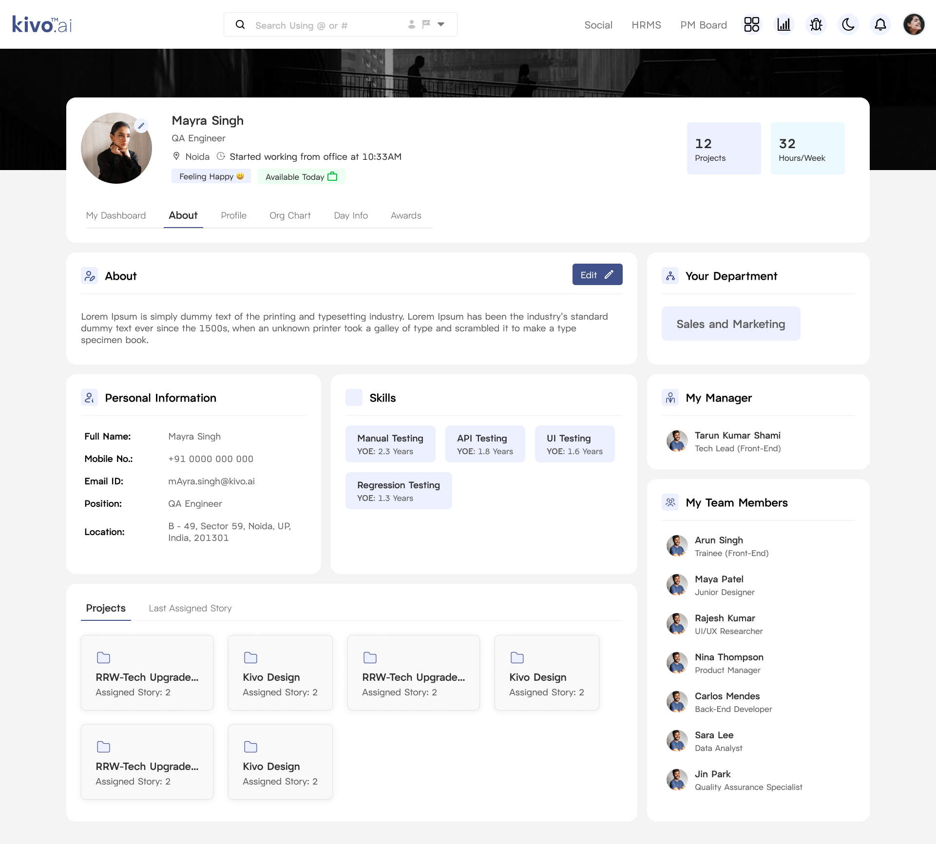 Centralized Asset Tracking View